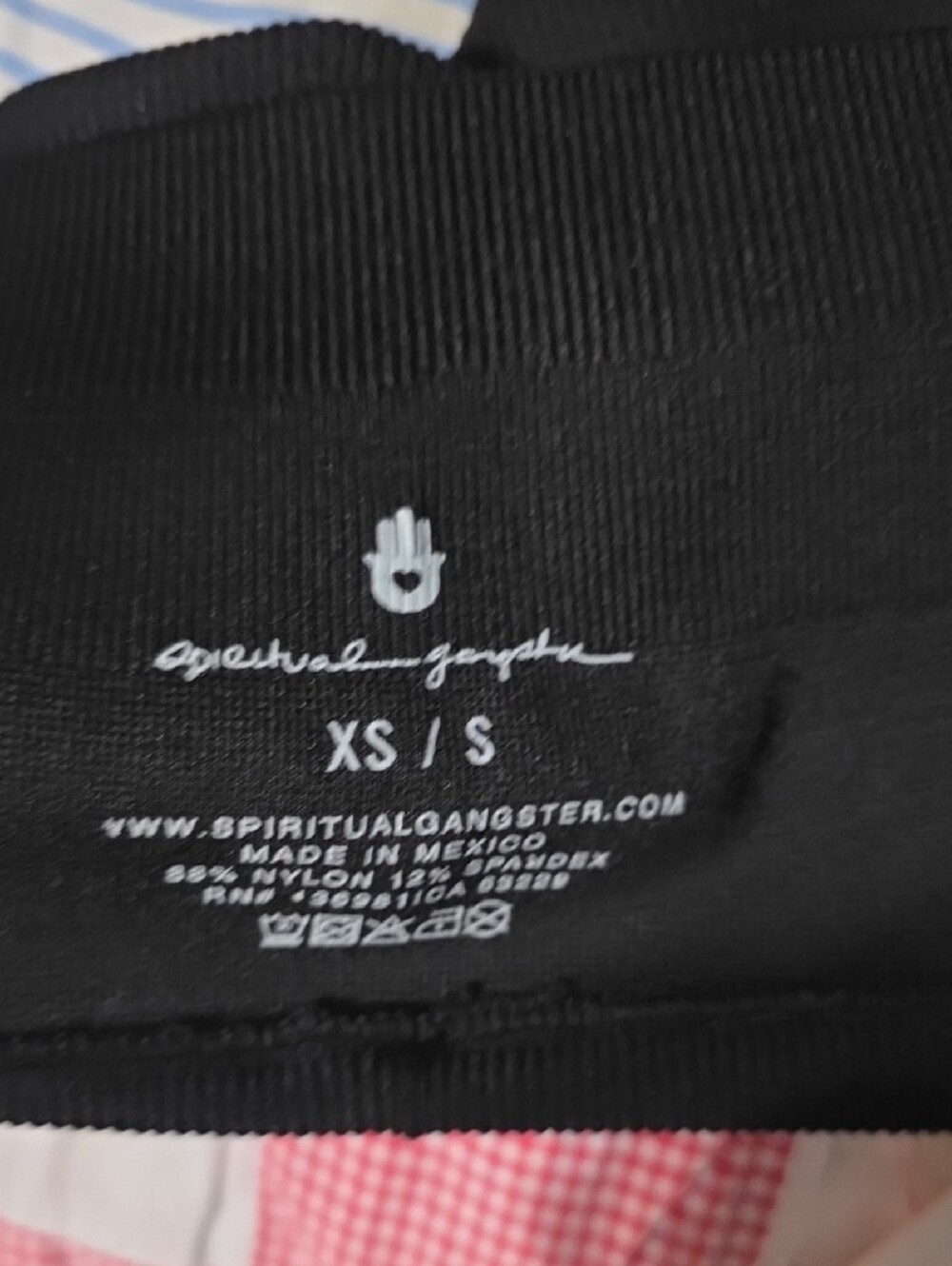 NWOT Spiritual Gangster Black Active Crop & Short Set - Picture 7 of 7